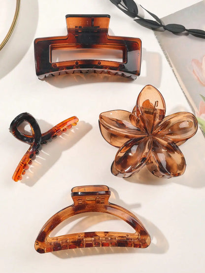 4-Piece Bow Hair Claw Clip Set