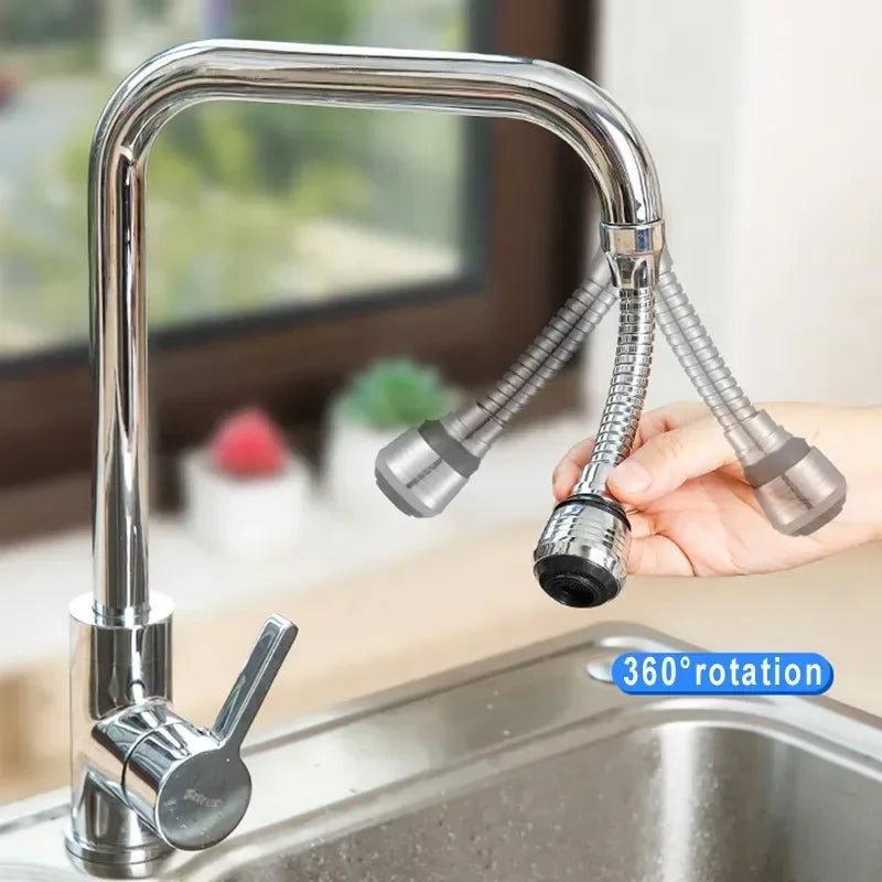 Rotating Tap Extender – High Pressure Kitchen & Bathroom Faucet Attachment