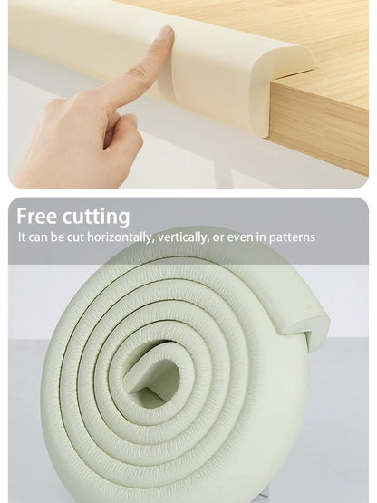 Baby Safety Edge & Corner Protector Strip – Soft Furniture Bumper Guard