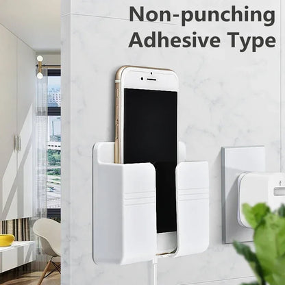 Wall Mounted Phone Holder with Charging Slot