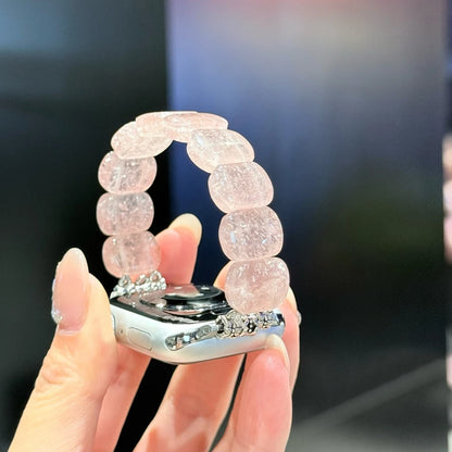 Crystal Stone Apple Watch Band – Marble Elastic Bracelet Strap