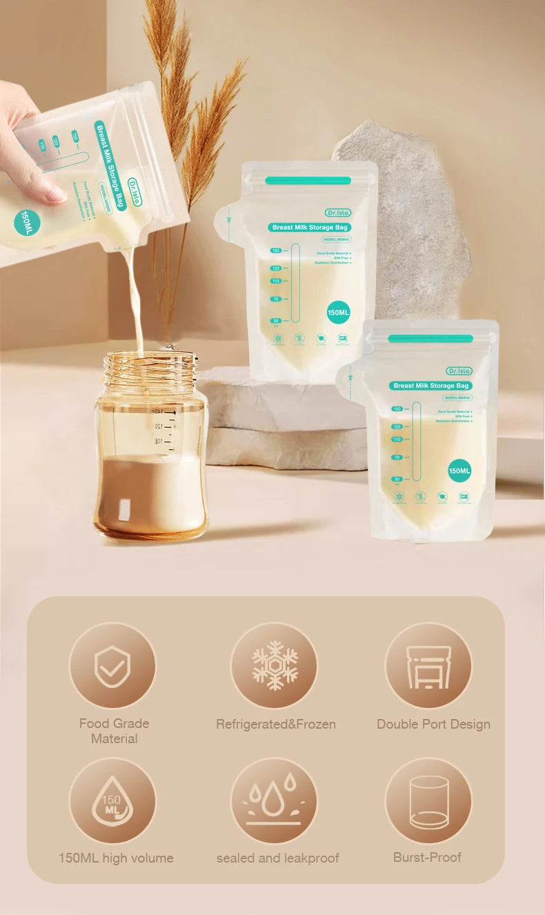 Breast Milk Storage Bags (30pcs) – BPA-Free 150ml / 250ml