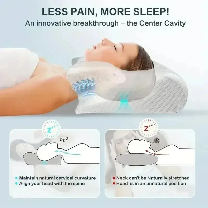 Ergonomic Cervical Neck Pillow – Butterfly Memory Foam Sleeping Pillow