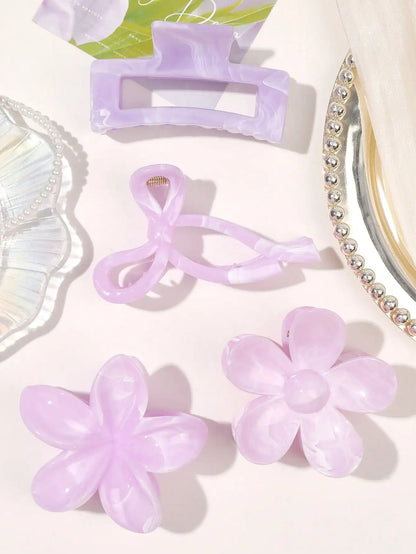 4-Piece Bow Hair Claw Clip Set