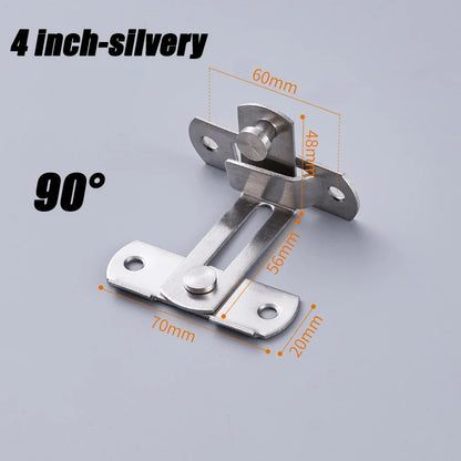Sliding Barn Door Latch – Heavy Duty Right Angle Hook & Eye Lock for Doors, Gates & Cabinets