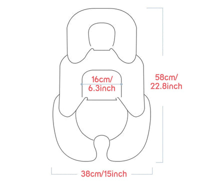 Universal Reversible Baby Stroller Seat Pad – Soft Double-Sided Pram & Car Seat Cushion