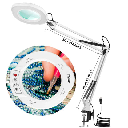 72LED 8X/10X USB Magnifying Glass with 3 Colours Light (10 different variants available)