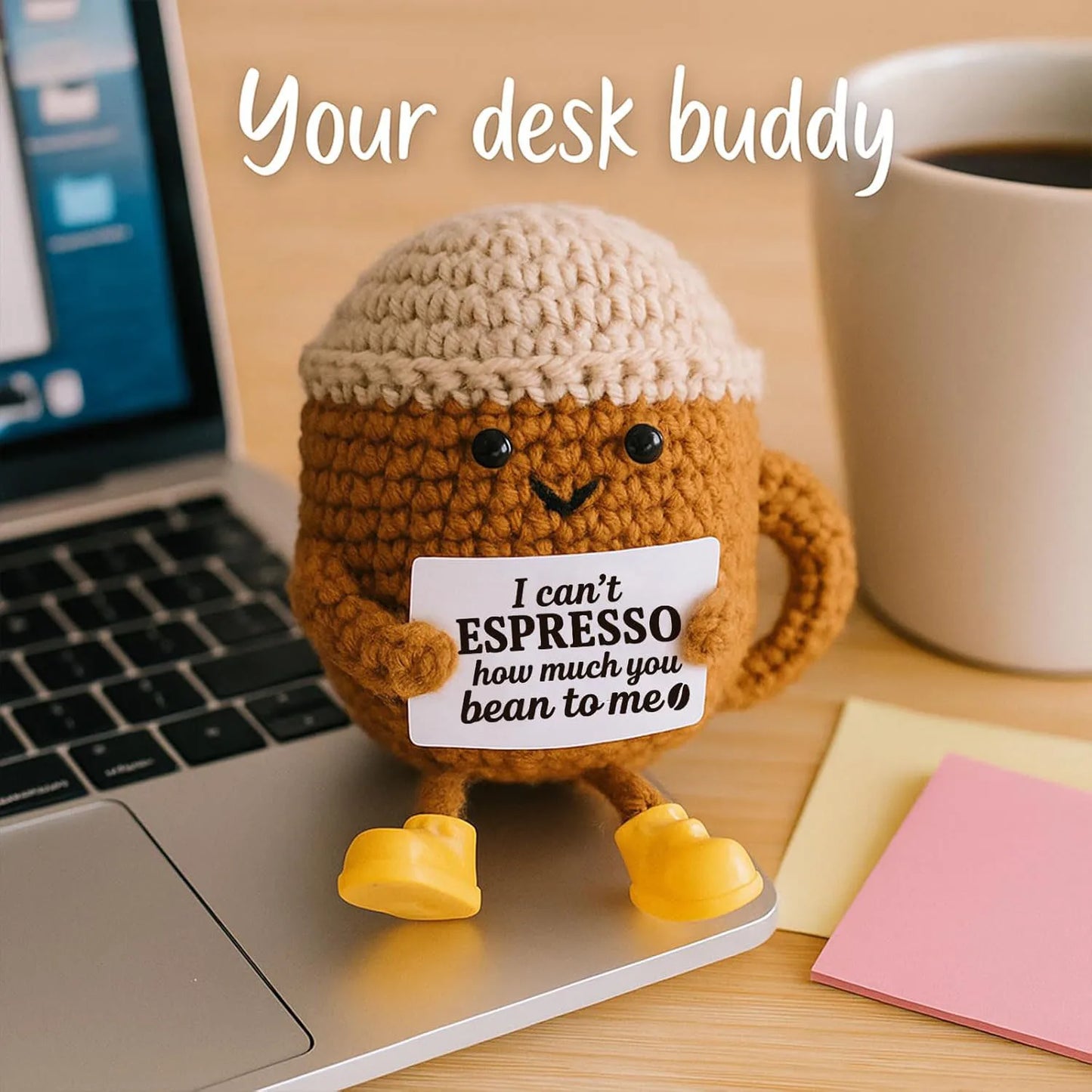 Handmade-Inspired Crochet Desk Buddy