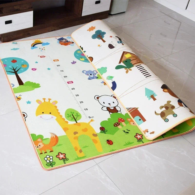 Foldable Baby Play Mat – Non-Toxic Double-Sided Crawling & Activity Mat