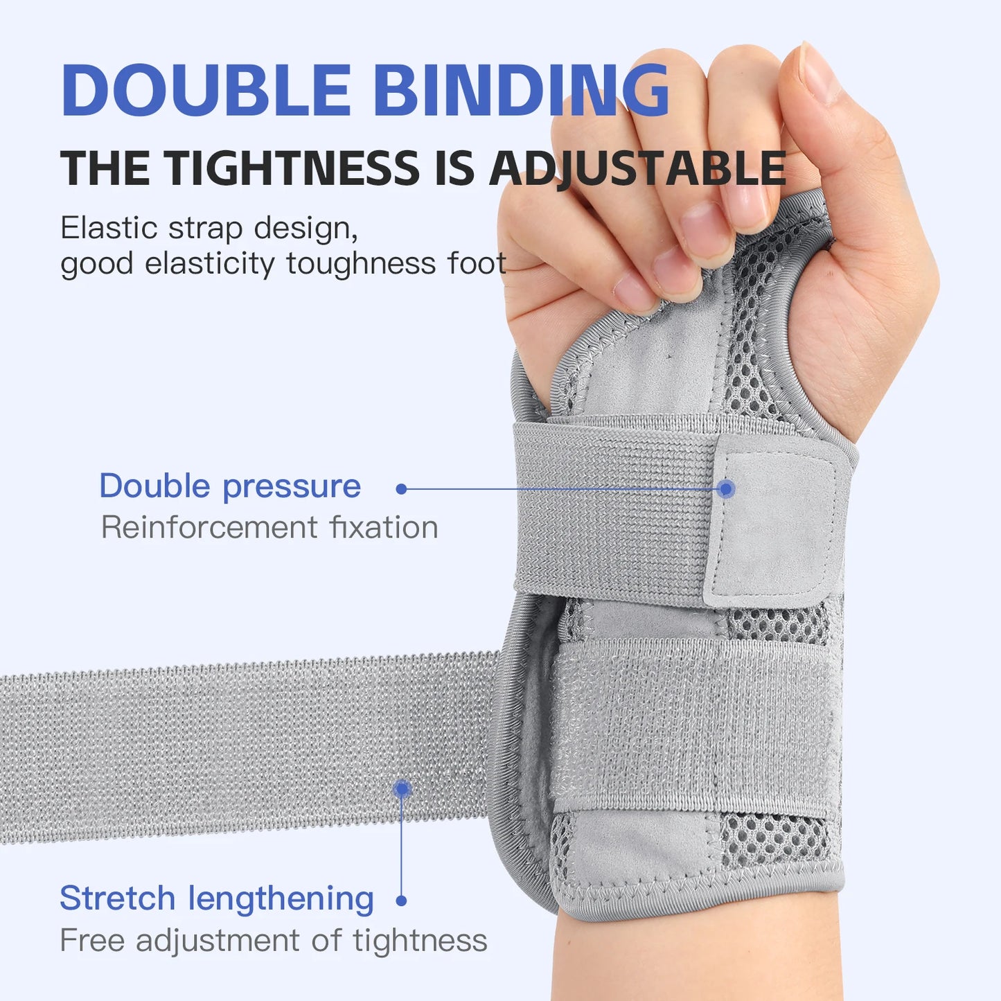 Wrist Support Brace – Adjustable Compression for Carpal Tunnel & Pain Relief