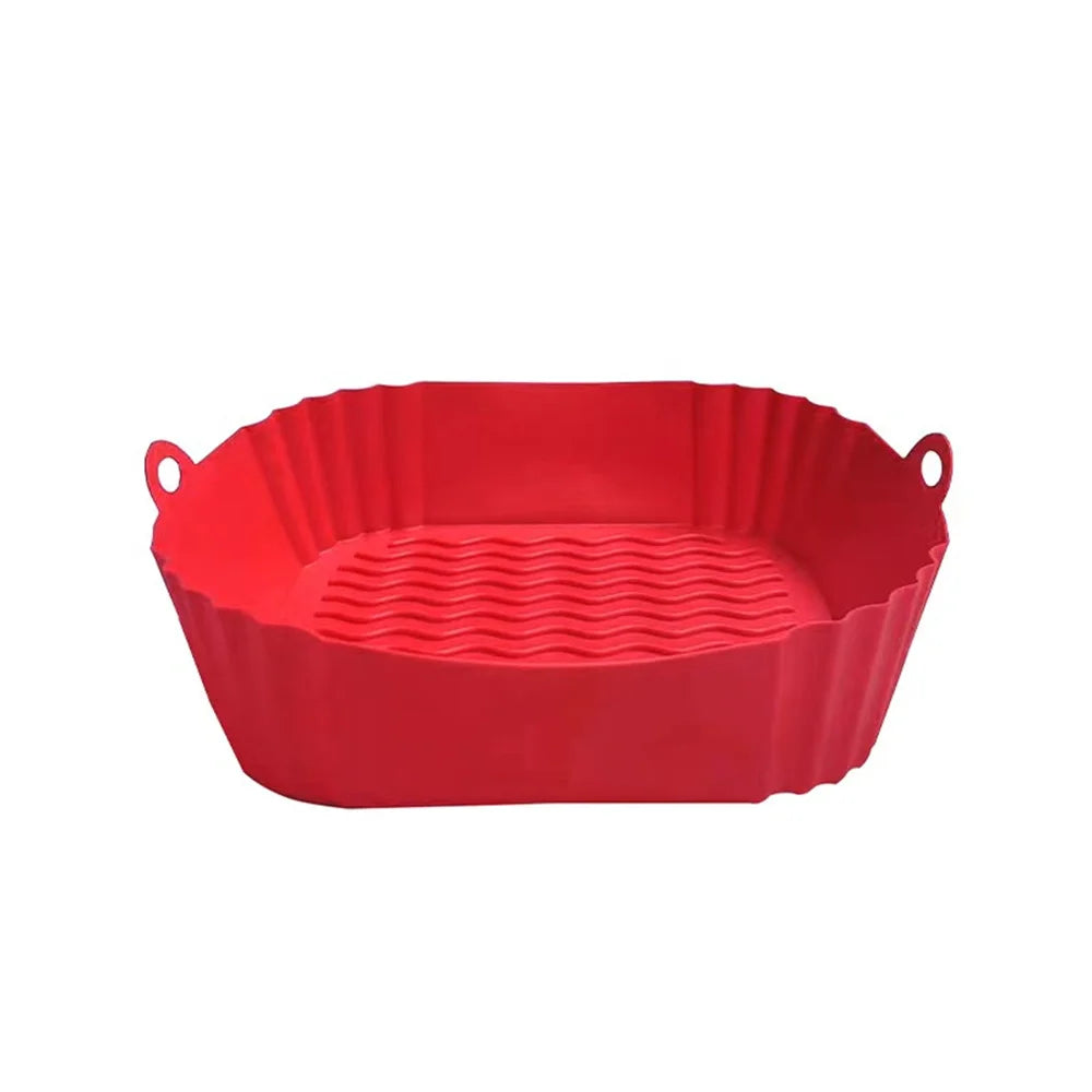 Reusable Silicone Air Fryer Liners – Non-Stick Heat Resistant Air Fryer Baking Tray