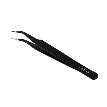 Anti-Static ESD Stainless Steel Curved Tweezers (6 different types available)