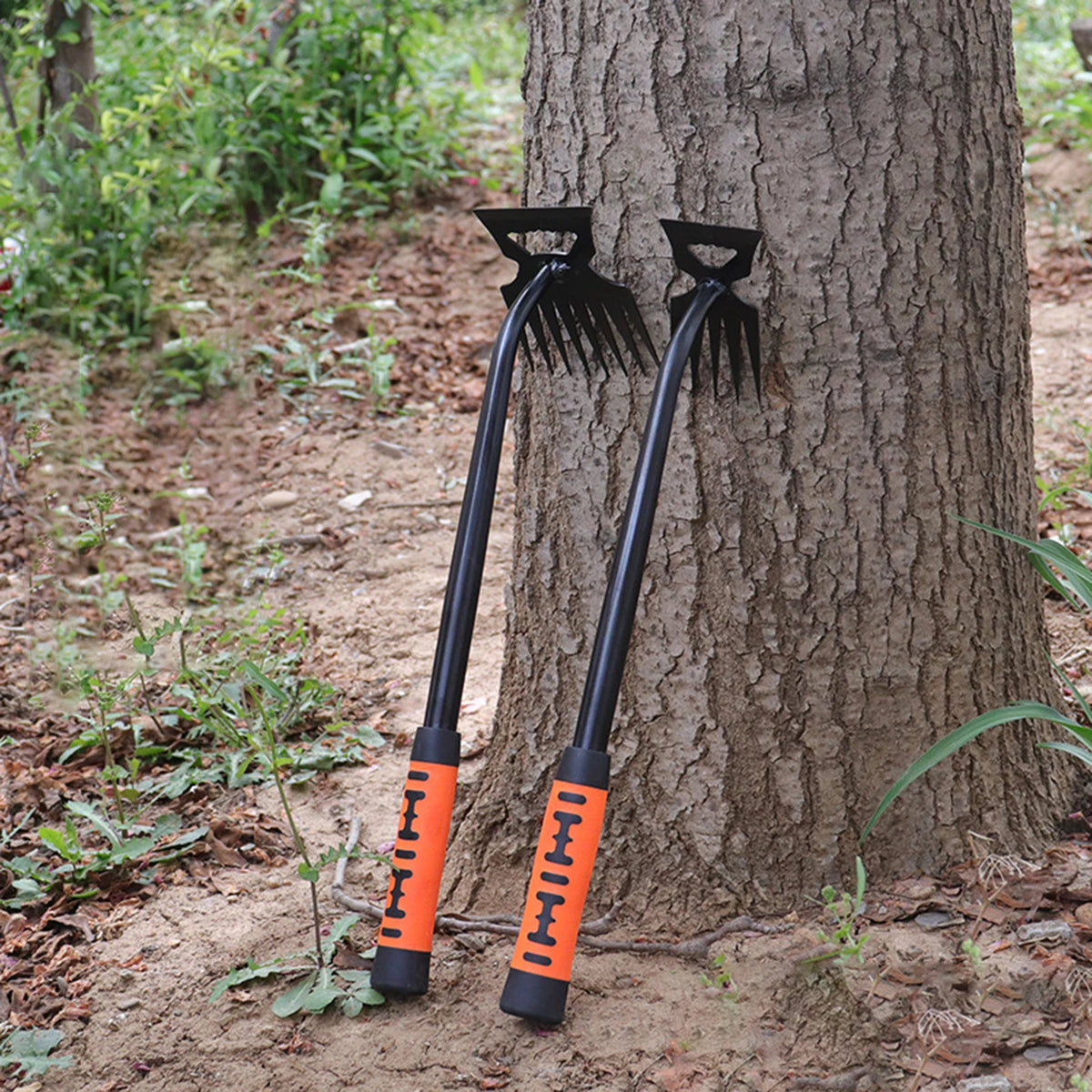 2-in-1 Garden Hoe & Rake – Dual-Head Steel Weeding & Soil Cultivator Tool