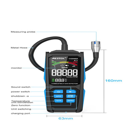 Gas Leak Detector 0–50000PPM