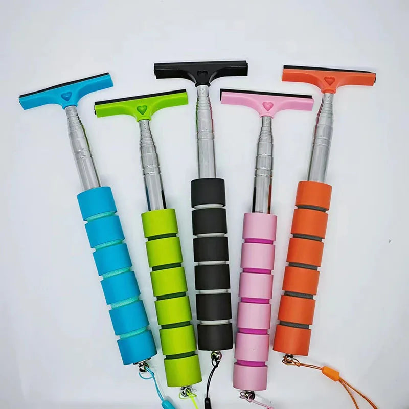 Telescopic Car Rearview Mirror Wiper – Extendable Window Cleaning Tool