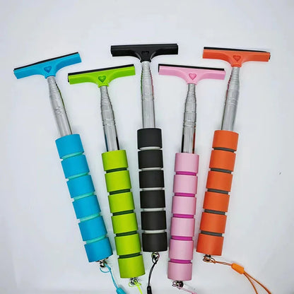Telescopic Car Rearview Mirror Wiper – Extendable Window Cleaning Tool