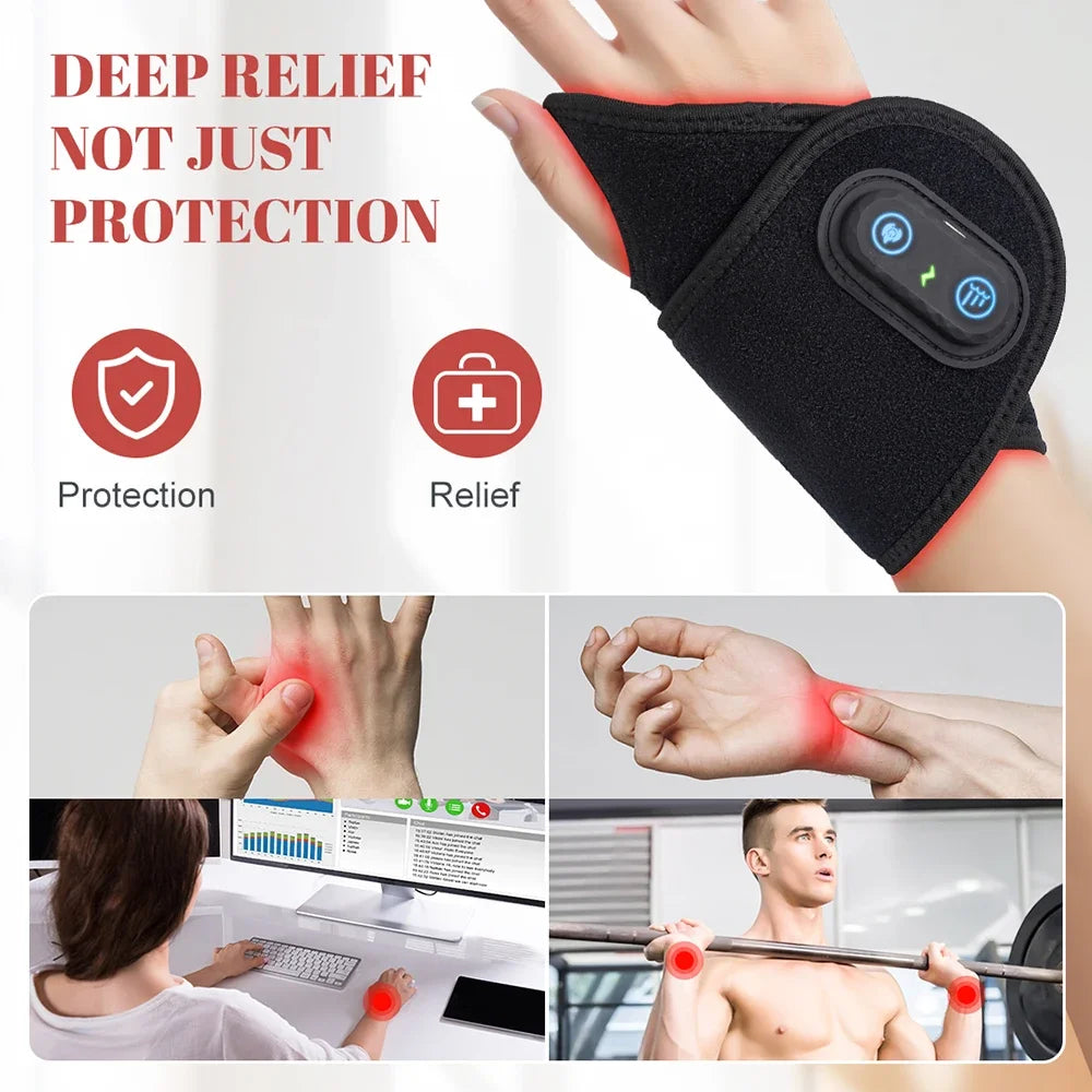 Rechargeable Red Light Therapy Wrist Strap – 660nm & 850nm LED Support Wrap