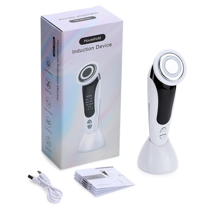 EMS Face Lifting Device – LED Therapy & Hot Compress Massager