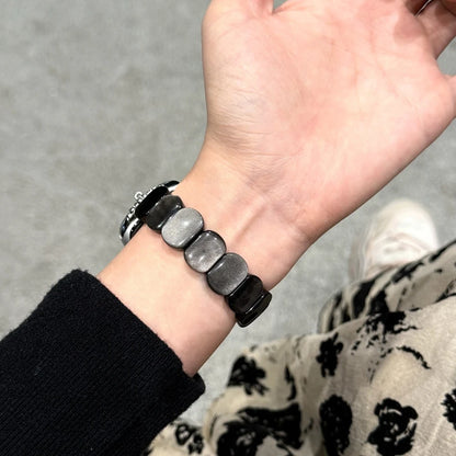 Crystal Stone Apple Watch Band – Marble Elastic Bracelet Strap
