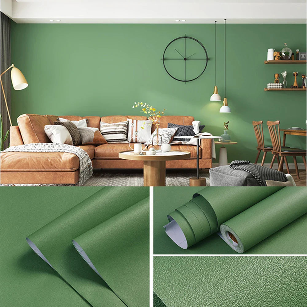 Waterproof Self-Adhesive Wallpaper (14 colours available)