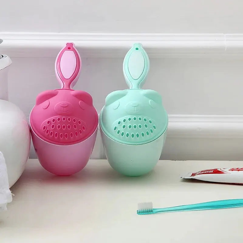 Baby Shampoo Rinse Cup with Forehead Shield – Toddler Bath Hair Washing Cup