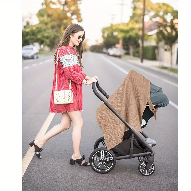 Breathable Nursing Cover Scarf – Lightweight Breastfeeding Cover-Up