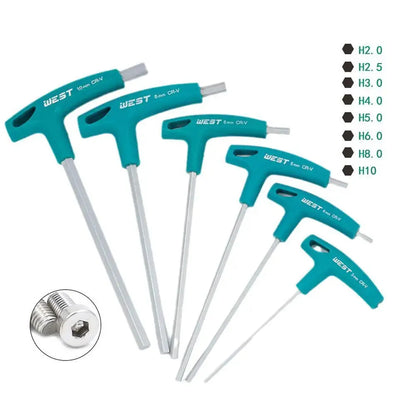 T-Handle Hex Allen Key Set – 2mm to 10mm (different sizes available)