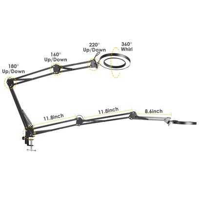 72LED 8X/10X USB Magnifying Glass with 3 Colours Light (10 different variants available)