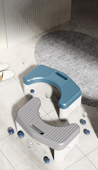 Ergonomic Toilet Stool – Anti-Slip Bathroom Squatting Footrest