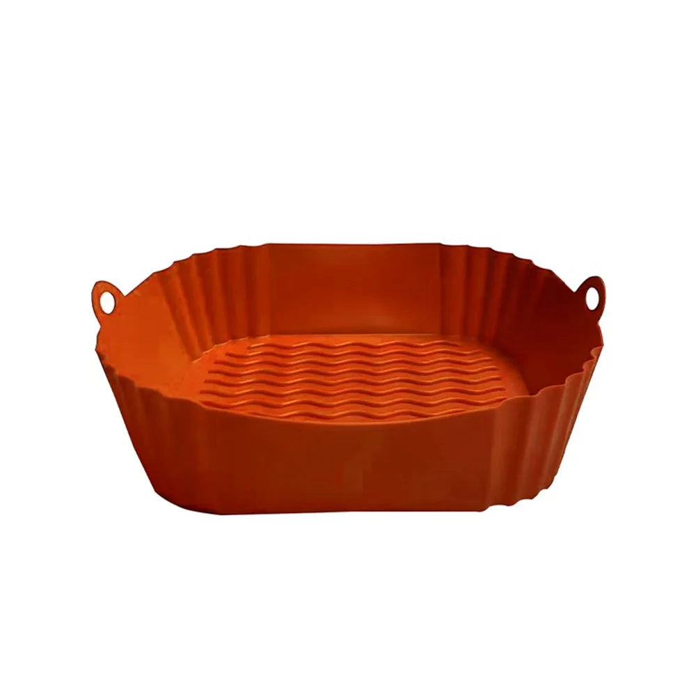 Reusable Silicone Air Fryer Liners – Non-Stick Heat Resistant Air Fryer Baking Tray