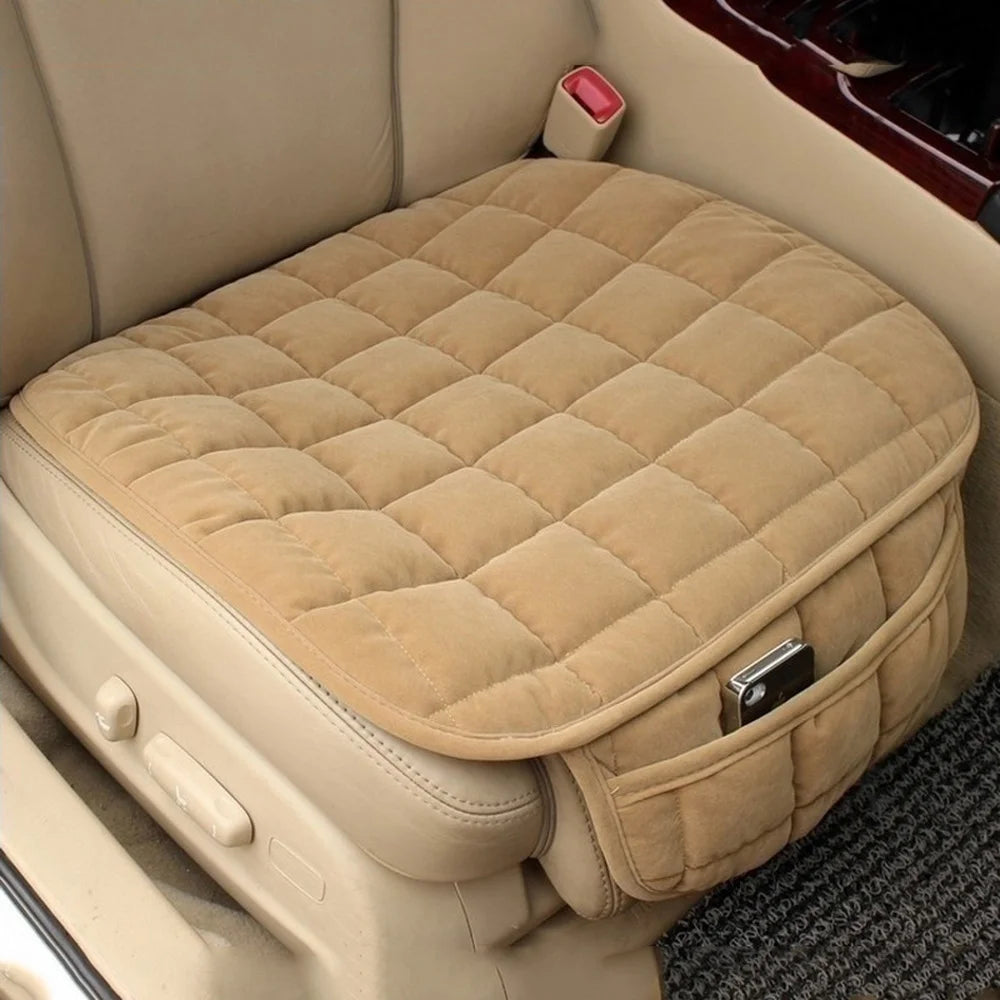 Universal Plush Car Seat Cushion – Anti-Slip All-Season Seat Protector