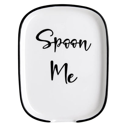 Ceramic Spoon Rest – Heat-Resistant Kitchen Utensil Holder for Stovetop & Countertop