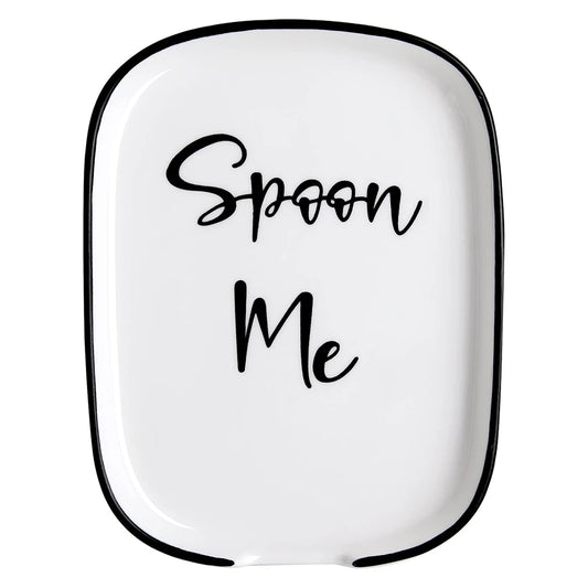 Ceramic Spoon Rest – Heat-Resistant Kitchen Utensil Holder for Stovetop & Countertop