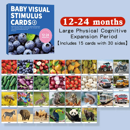 Montessori High Contrast Vision Cards – Black & White Baby Learning Cards