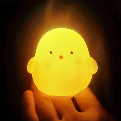 Duck & Chicken Night Light – Mini Rechargeable Bedside Lamp for Kids