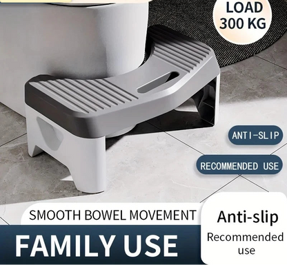 Ergonomic Toilet Stool – Anti-Slip Bathroom Squatting Footrest