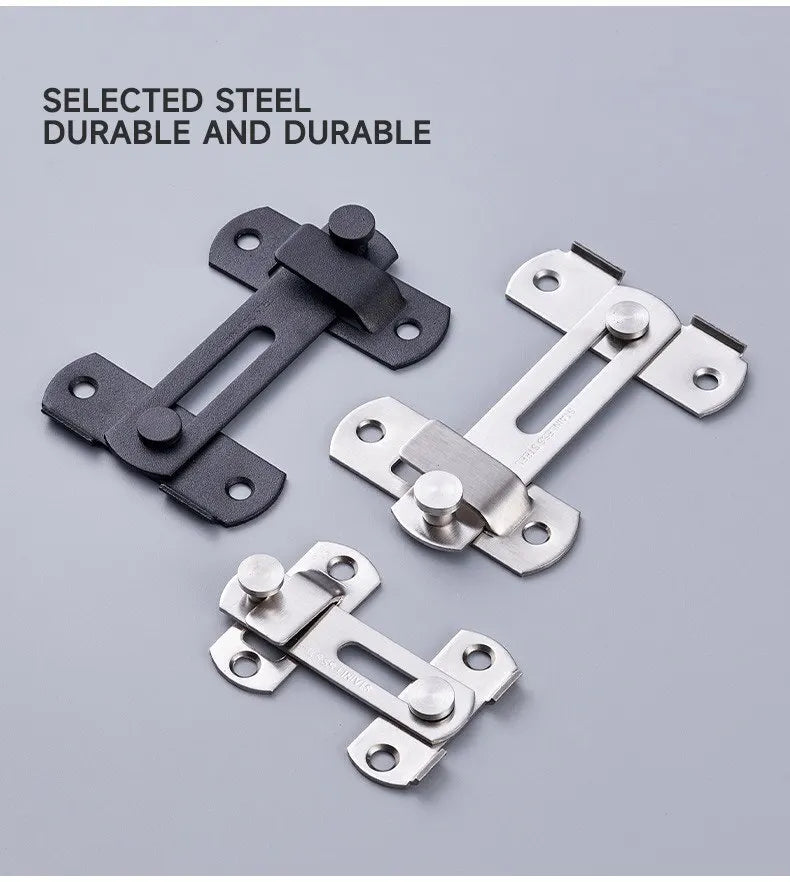 Sliding Barn Door Latch – Heavy Duty Right Angle Hook & Eye Lock for Doors, Gates & Cabinets