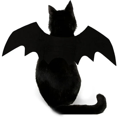 Halloween Bat Wings Pet Costume – Adjustable Cat & Dog Dress-Up Harness