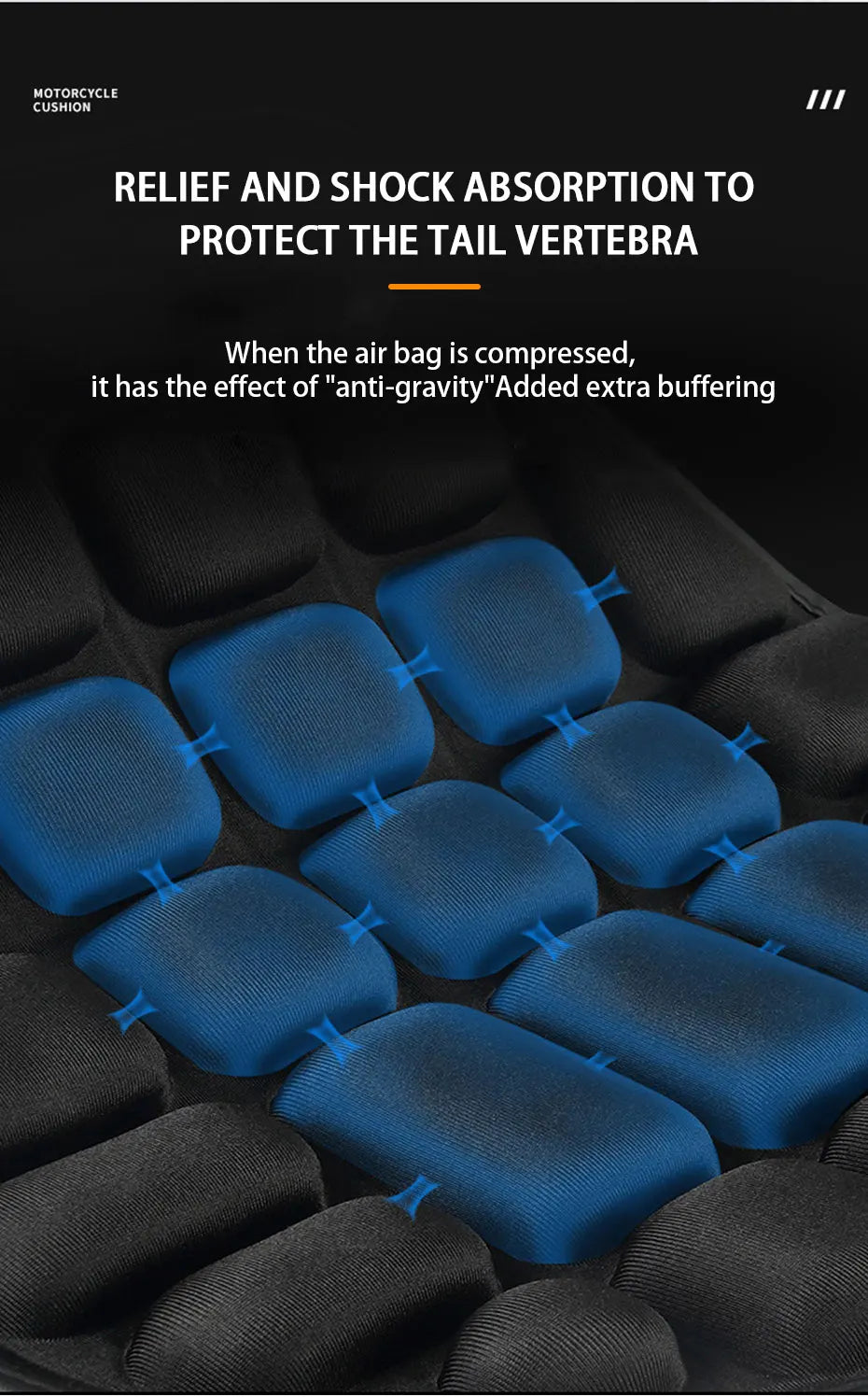 Motorcycle Seat Cushion – Breathable EVA Foam Comfort Seat Pad