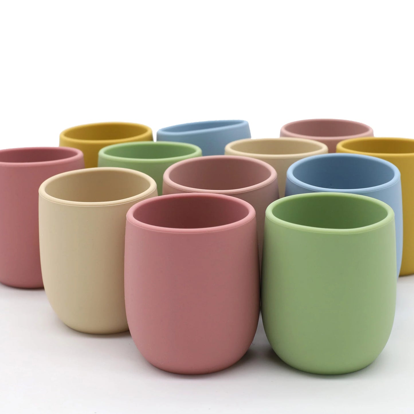 Mini Silicone Baby Training Cup – Easy-Grip Open Cup for Little Hands