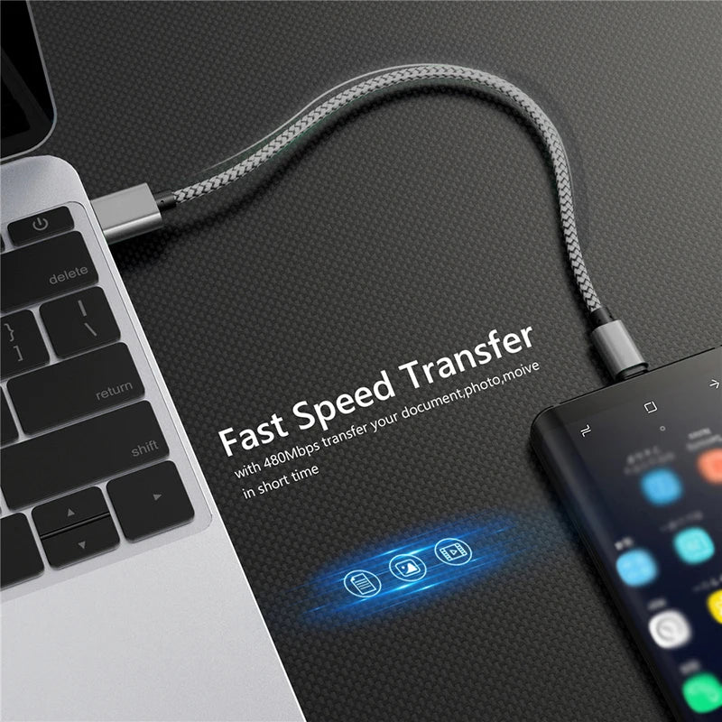 USB-A to Type-C Fast Charger Cable