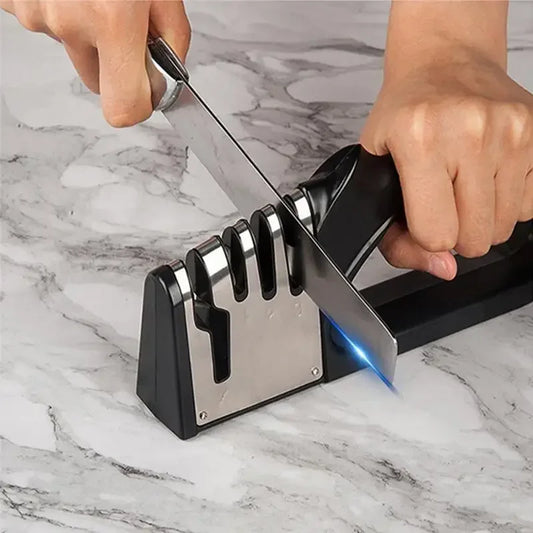 Multi-Function Knife Sharpener – Non-Slip Kitchen Sharpening Tool