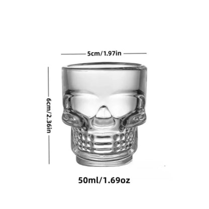 Skull Head Shot Glass – 45ml Halloween Whisky & Liquor Glass