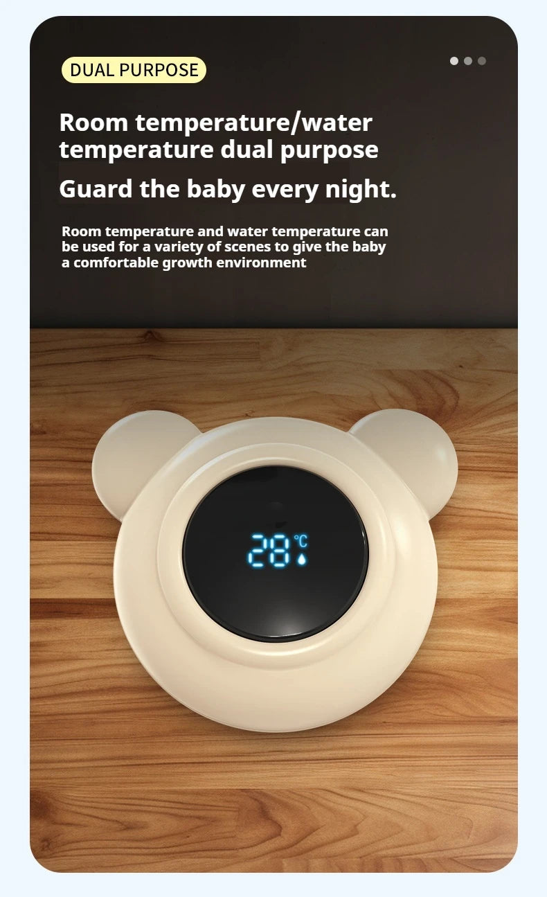 Little Bear Baby Bath Water Temperature Gauge – Digital Thermometer