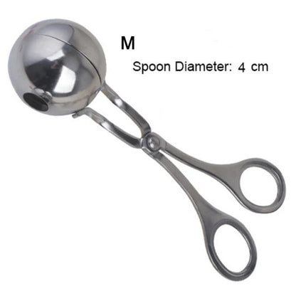 Stainless Steel Meatball Maker – Non-Stick Meat & Rice Ball Shaping Spoon