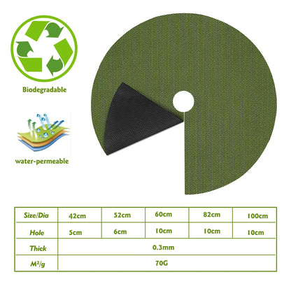 Round Weed Barrier Mats – Breathable Tree & Plant Mulch Rings