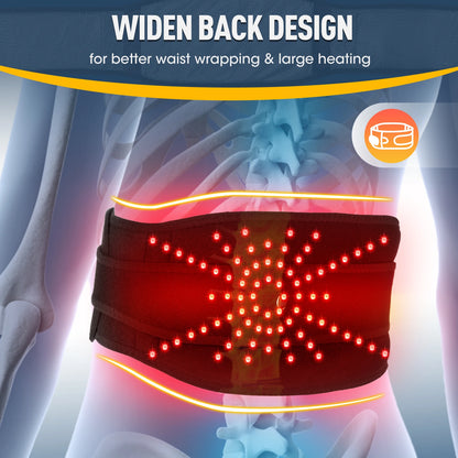 Electric Heating Waist Massager – Vibration Hot Compress Lumbar Support Belt