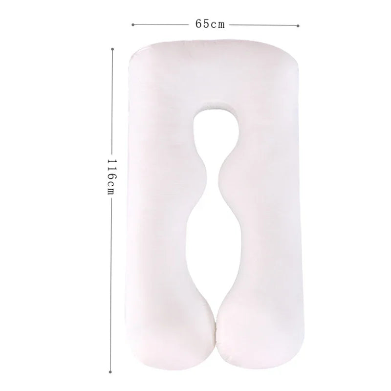 U-Shaped Pregnancy Pillow – Full Body Maternity Support Cushion (120 x 70cm)