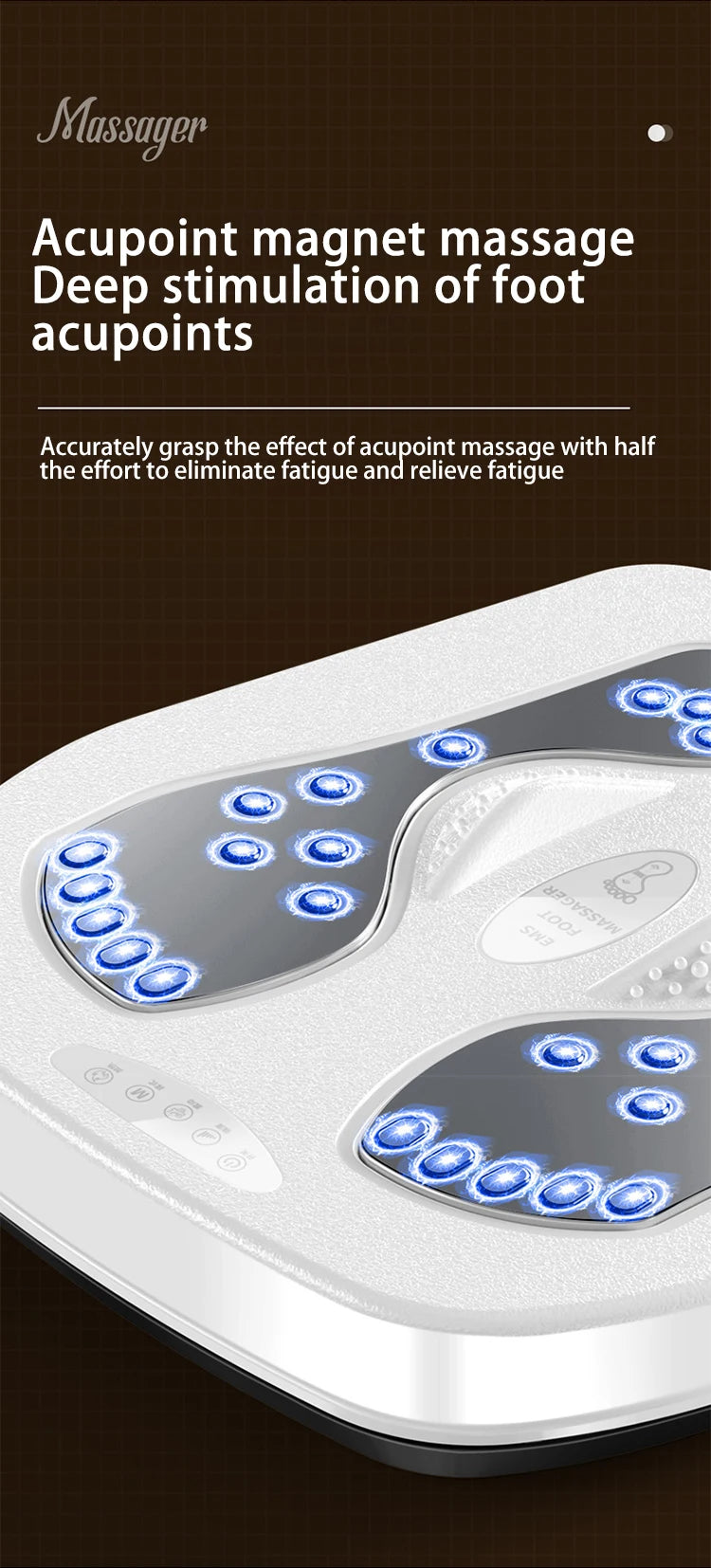 Vibration Foot & Leg Massager with Heat – Adjustable Electric Relaxation Machine with Remote Control