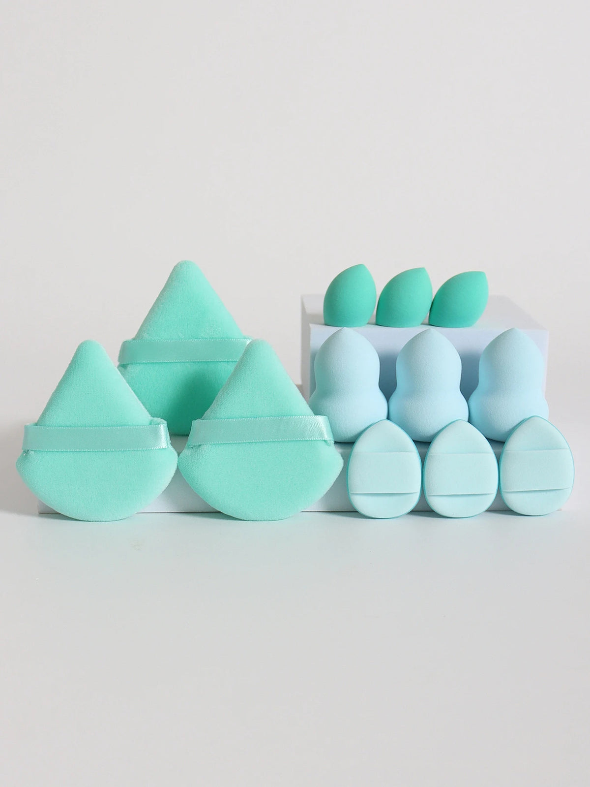 12-Piece Makeup Sponge & Powder Puff Set – Beauty Blenders, Cushion Puffs & Mini Makeup Sponges
